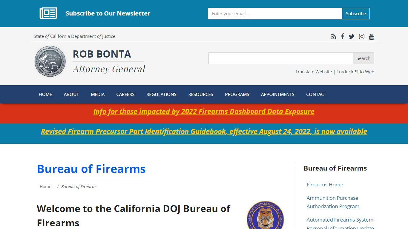Bureau of Firearms | State of California - Department of Justice ...